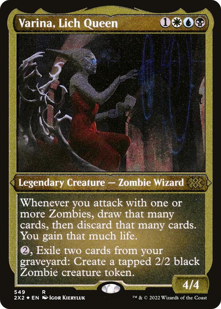 Varina Lich Queen Foil Etched 549 (Double Masters 2022)  - Foil