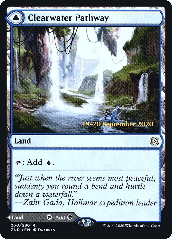 Clearwater Pathway // Murkwater Pathway (Prerelease Cards)  - Foil