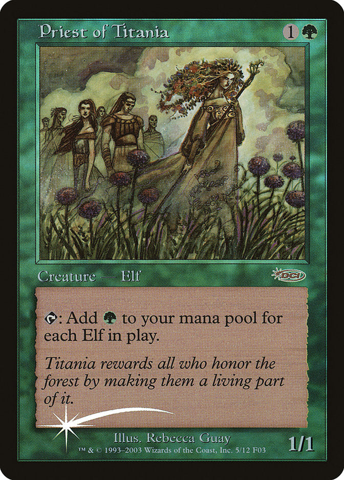 Priest of Titania (FNM Promos)  - Foil