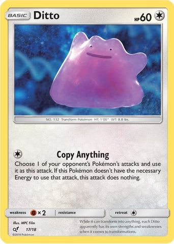 Ditto 17/18 (Detective Pikachu)  - Holofoil