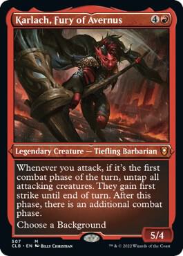 Karlach Fury of Avernus Foil Etched (Commander Legends: Battle for Baldur's Gate)  - Foil