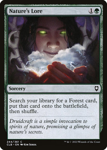 Nature's Lore 244 (Commander Legends: Battle for Baldur's Gate)  - Foil