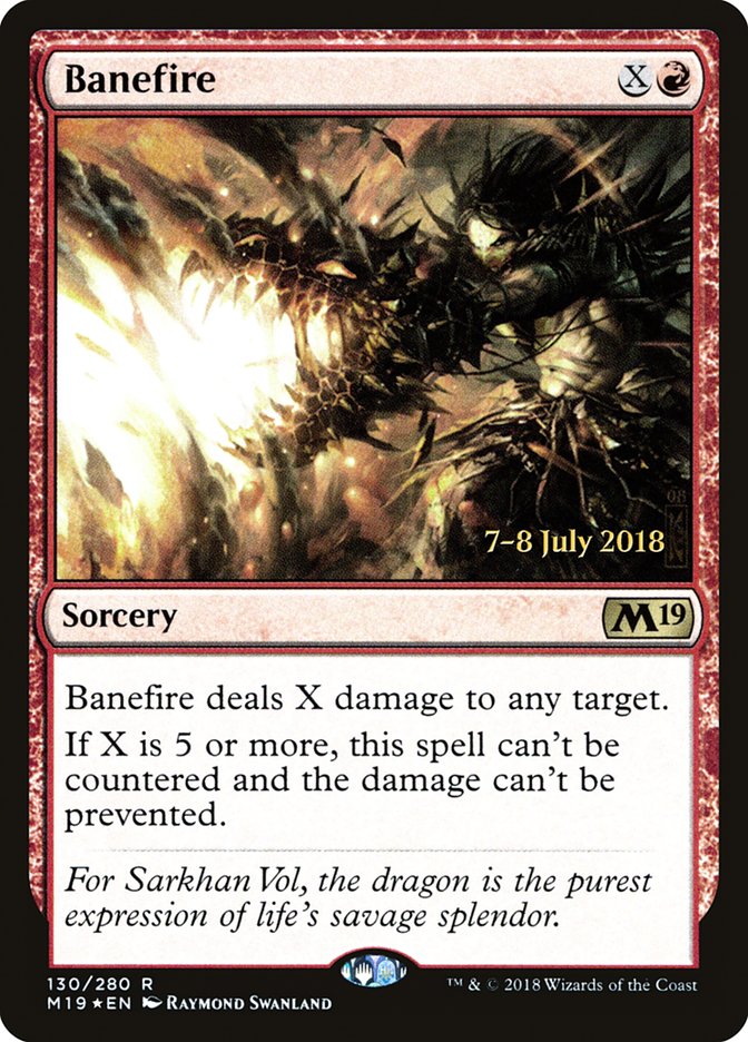 Banefire 130 (Prerelease Cards)  - Foil