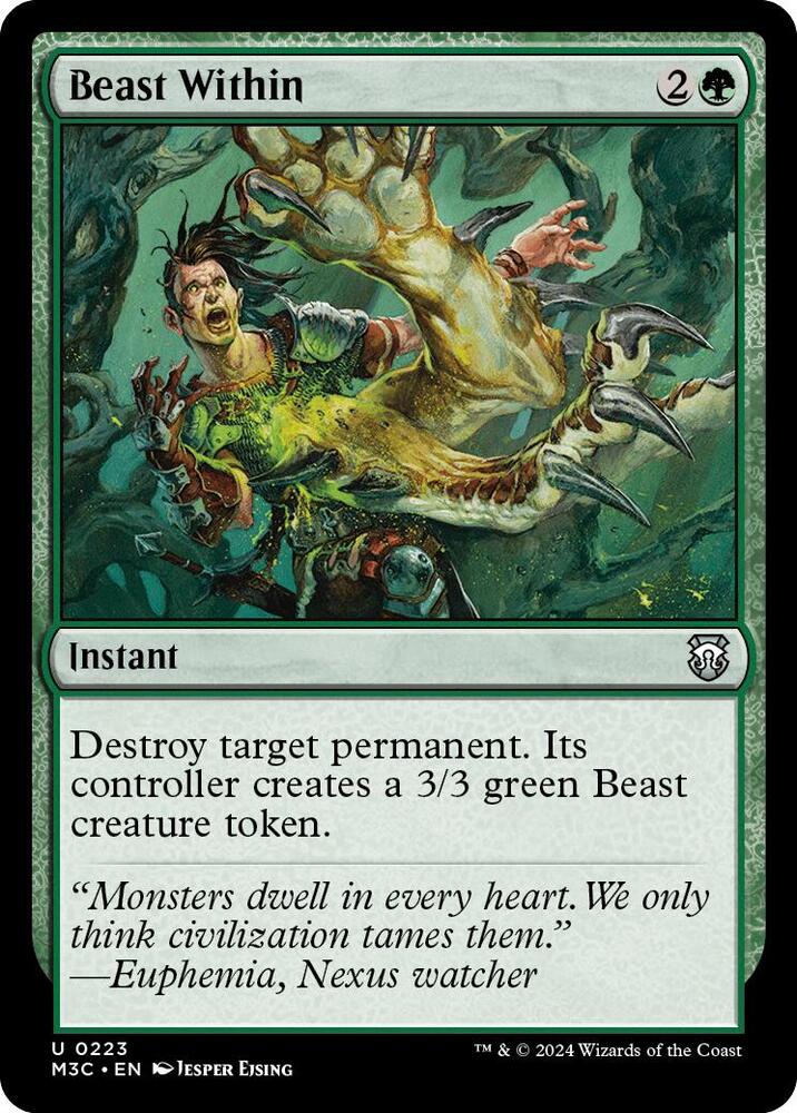 Beast Within Ripple Foil (Commander: Modern Horizons 3)  - Foil