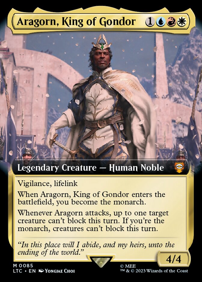 Aragorn, King of Gondor (Commander: The Lord of the Rings: Tales of Middle-earth)  - Foil