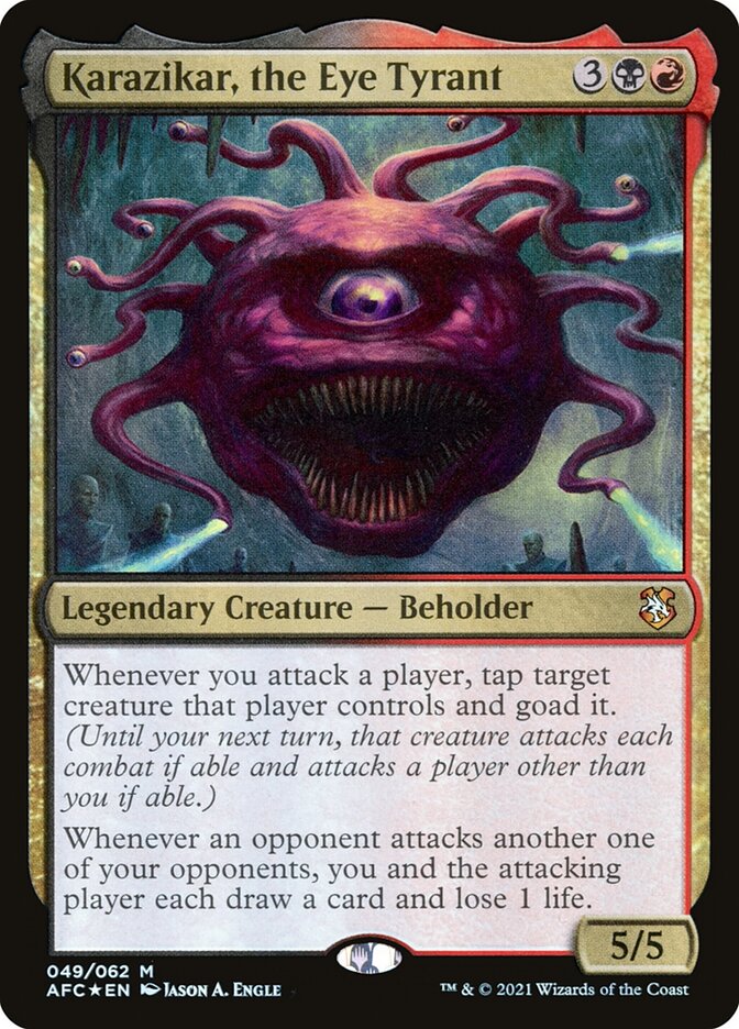 Karazikar, the Eye Tyrant (Commander: Adventures in the Forgotten Realms)  - Foil