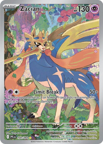 Zacian 100/094 (ME02: Phantasmal Flames)  - Holofoil
