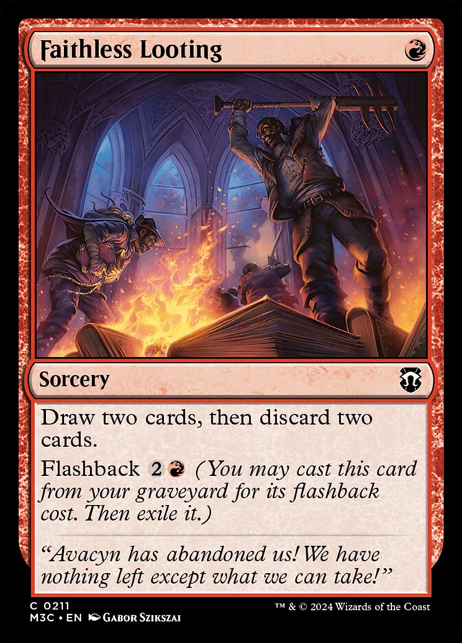 Faithless Looting 211/411 (Commander: Modern Horizons 3) 