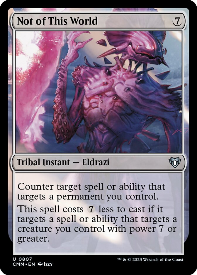Not of This World (Commander Masters) 