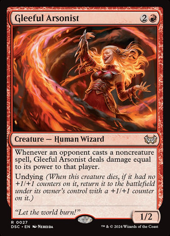 Gleeful Arsonist 27 (Commander: Duskmourn: House of Horror) 