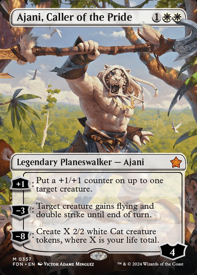 Ajani, Caller of the Pride (Foundations)  - Foil