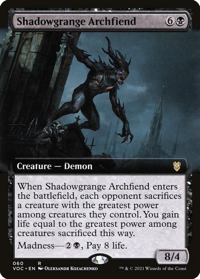 Shadowgrange Archfiend 60/38 (Commander: Innistrad: Crimson Vow) 