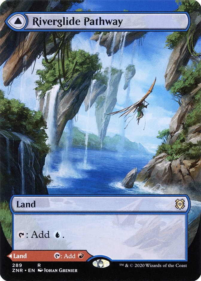Riverglide Pathway // Lavaglide Pathway 289 (Zendikar Rising)  - Extended Art