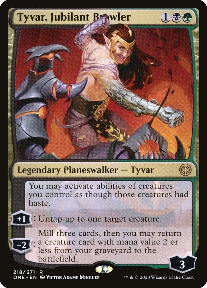Tyvar, Jubilant Brawler 218 (Phyrexia: All Will Be One) 