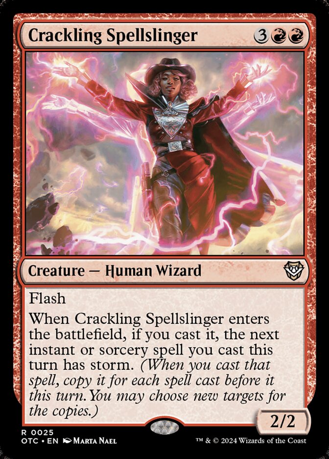 Crackling Spellslinger (Commander: Outlaws of Thunder Junction) 