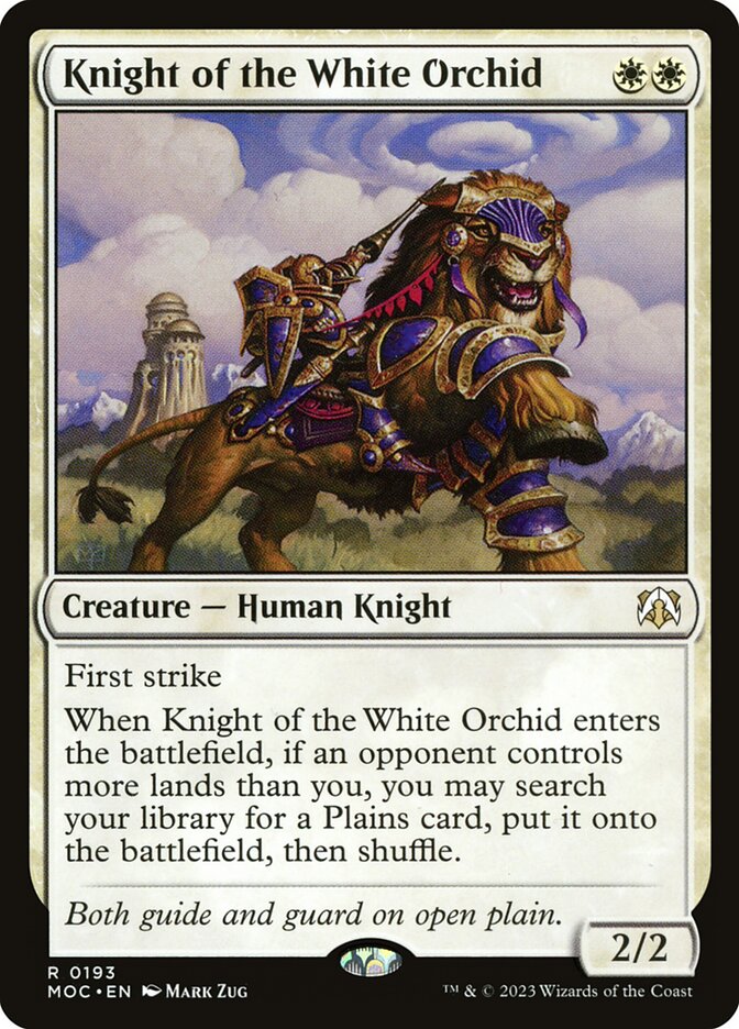 Knight of the White Orchid (Commander: March of the Machine) 