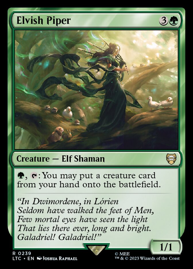 Elvish Piper (Commander: The Lord of the Rings: Tales of Middle-earth) 