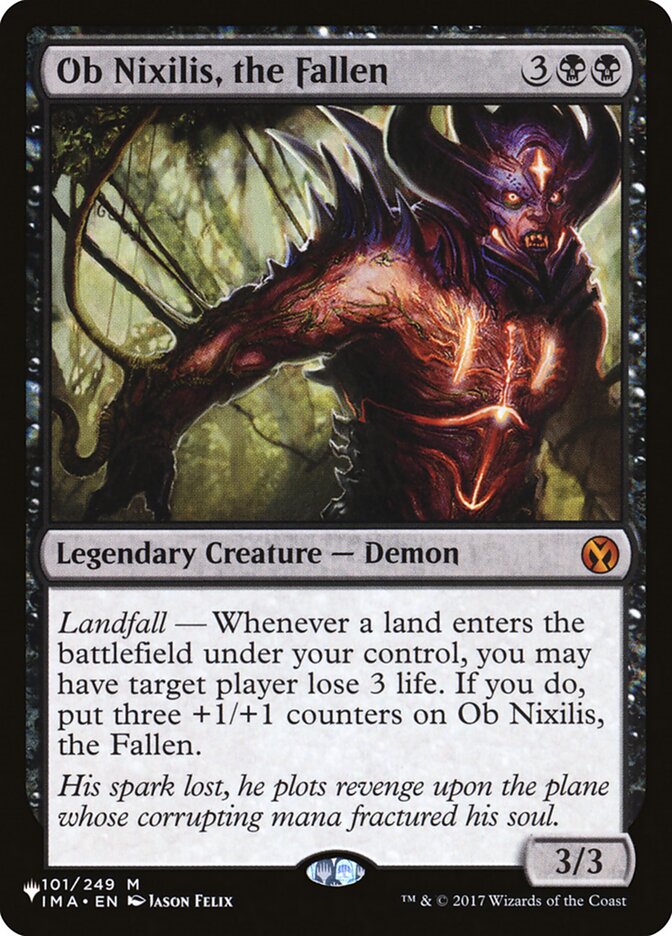 Ob Nixilis, the Fallen (The List Reprints) 