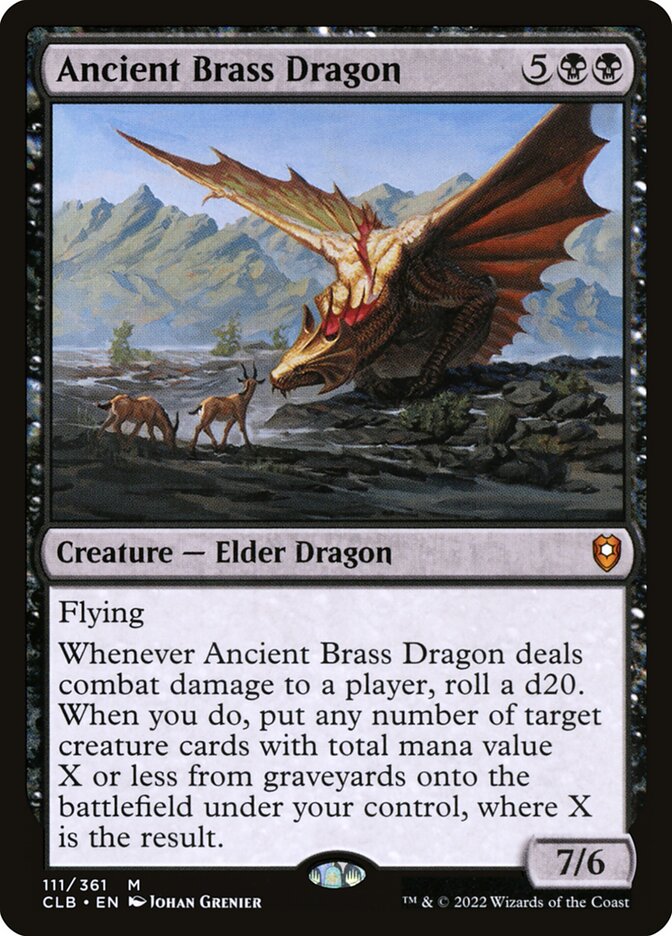 Ancient Brass Dragon (Commander Legends: Battle for Baldur's Gate) 