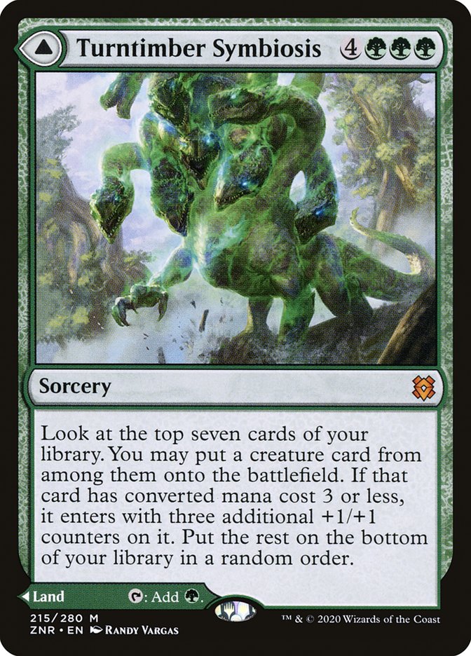 Turntimber Symbiosis // Turntimber, Serpentine Wood (Zendikar Rising) 