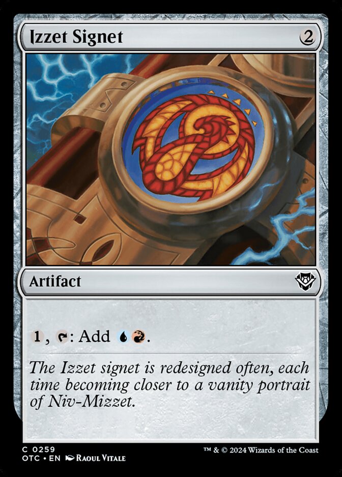 Izzet Signet 259/342 (Commander: Outlaws of Thunder Junction) 