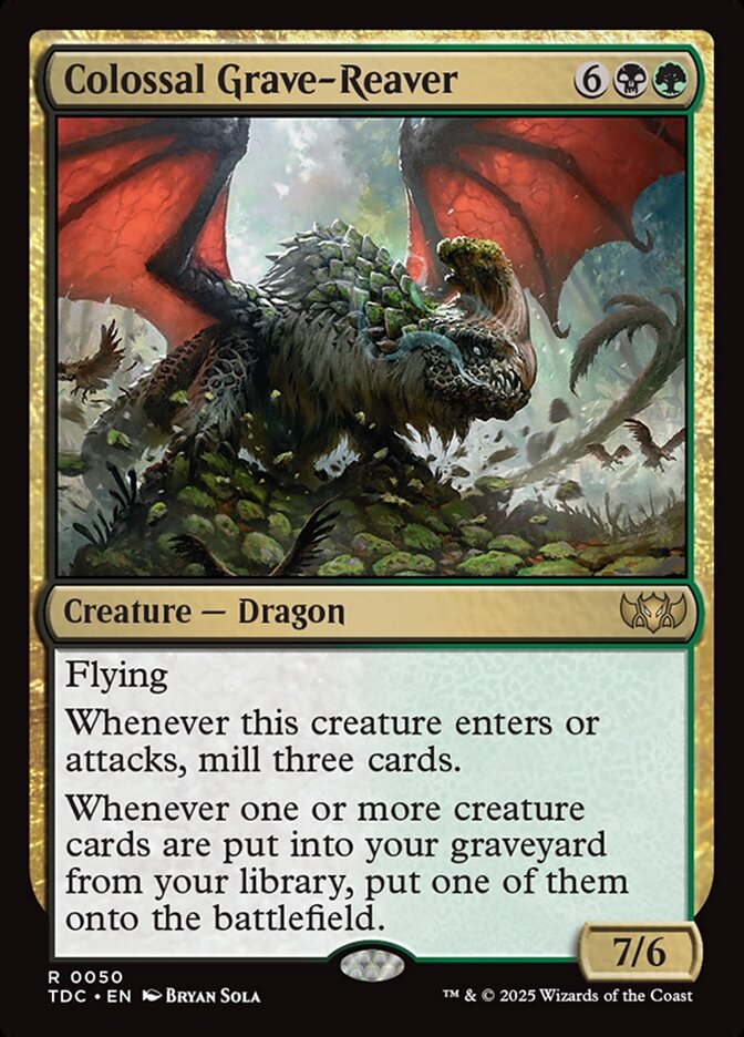 Colossal Grave-Reaver 50 (Commander: Tarkir: Dragonstorm) 