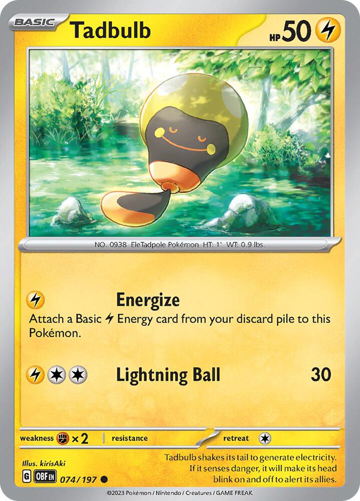 Tadbulb 074/197 (SV03: Obsidian Flames) 