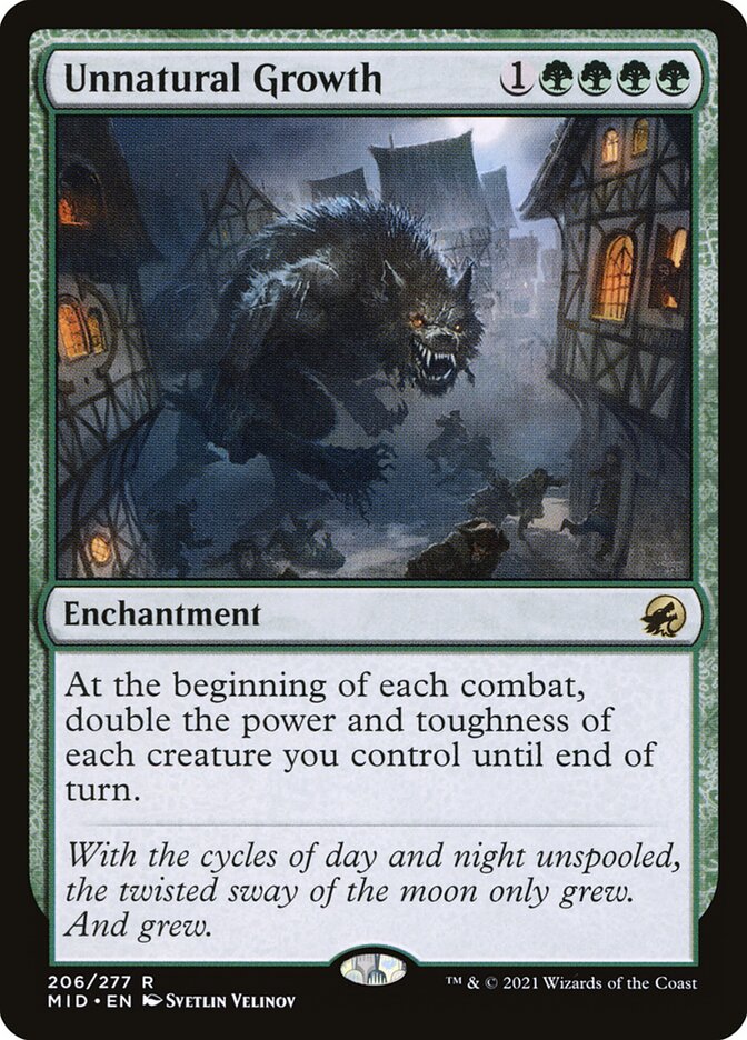 Unnatural Growth (Innistrad: Midnight Hunt) 