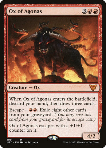 Ox of Agonas 108 (Commander: Kamigawa: Neon Dynasty) 