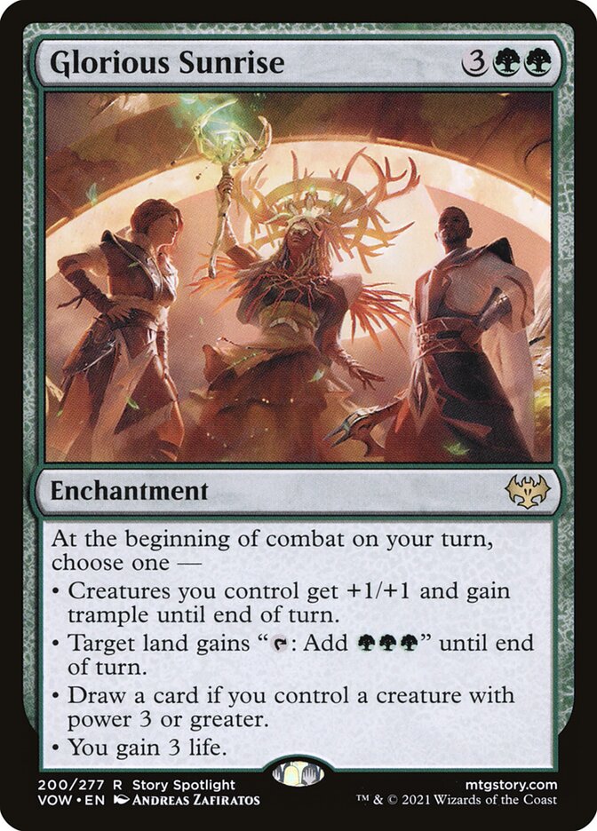 Glorious Sunrise (Innistrad: Crimson Vow)  - Foil