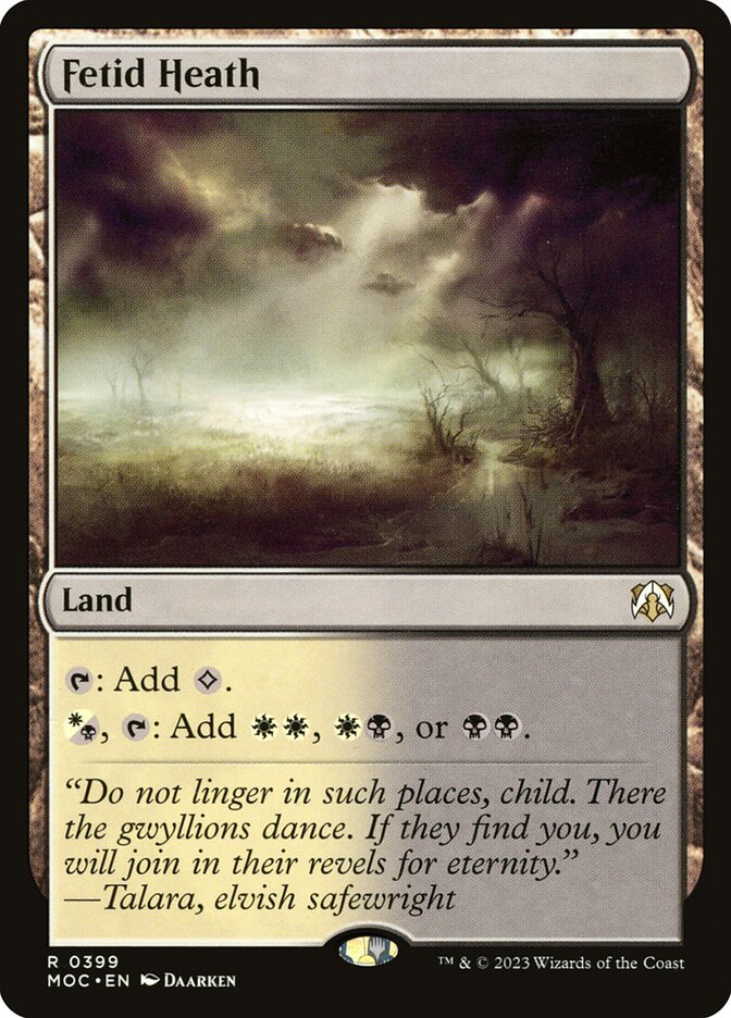 Fetid Heath (Commander: March of the Machine) 