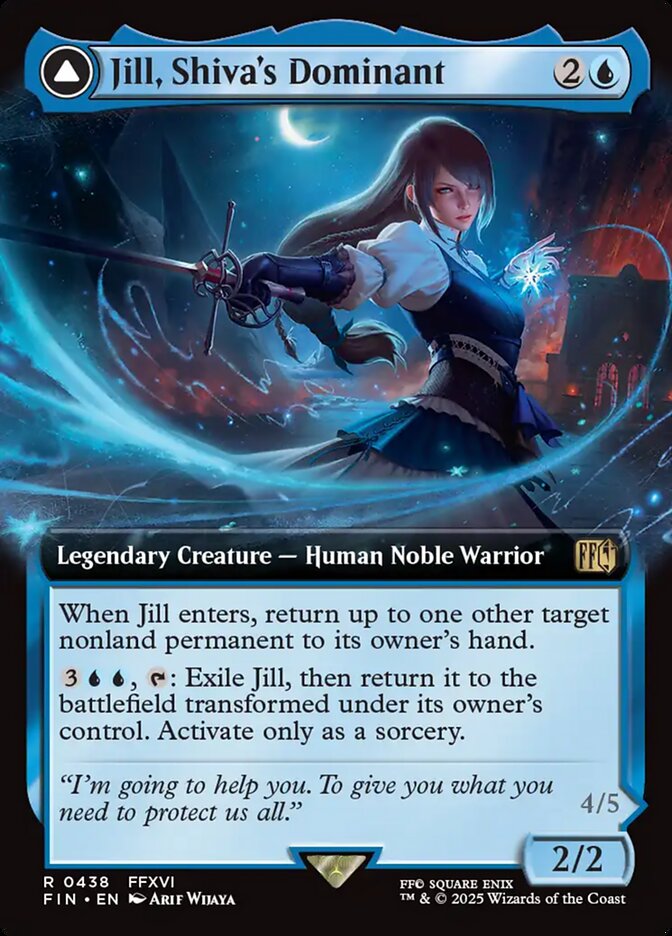 Jill, Shiva's Dominant // Shiva, Warden of Ice (FINAL FANTASY)  - Foil