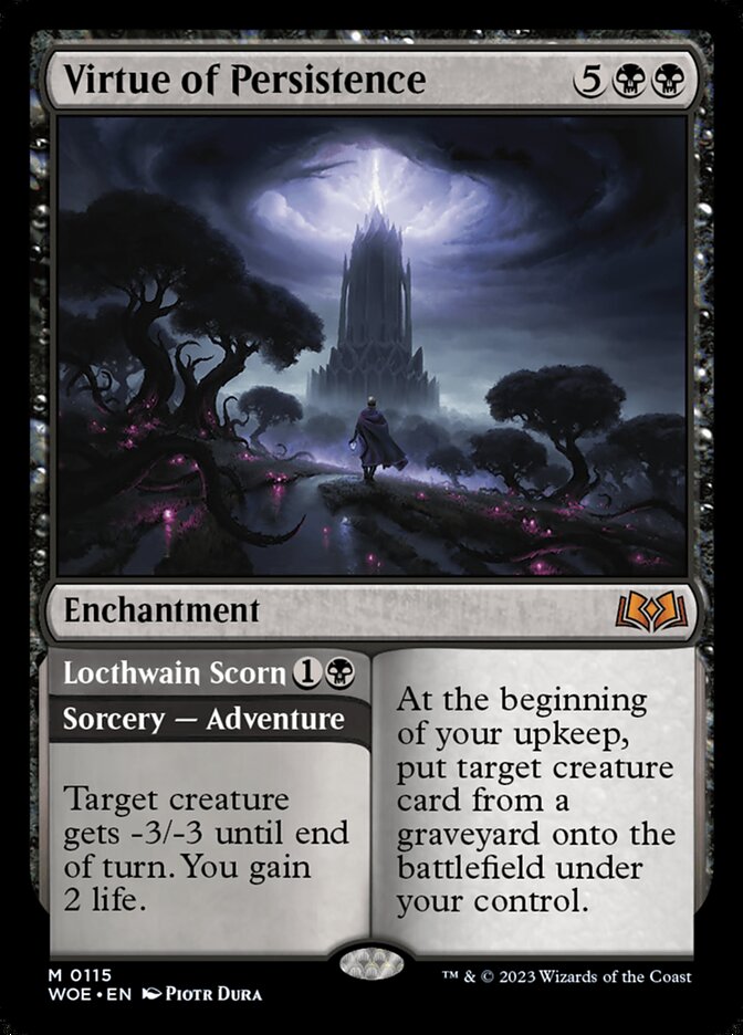 Virtue of Persistence // Locthwain Scorn (Wilds of Eldraine) 