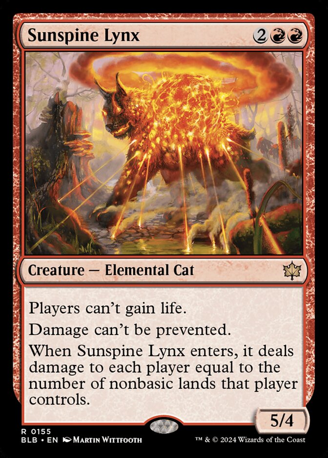 Sunspine Lynx (Bloomburrow)  - Foil