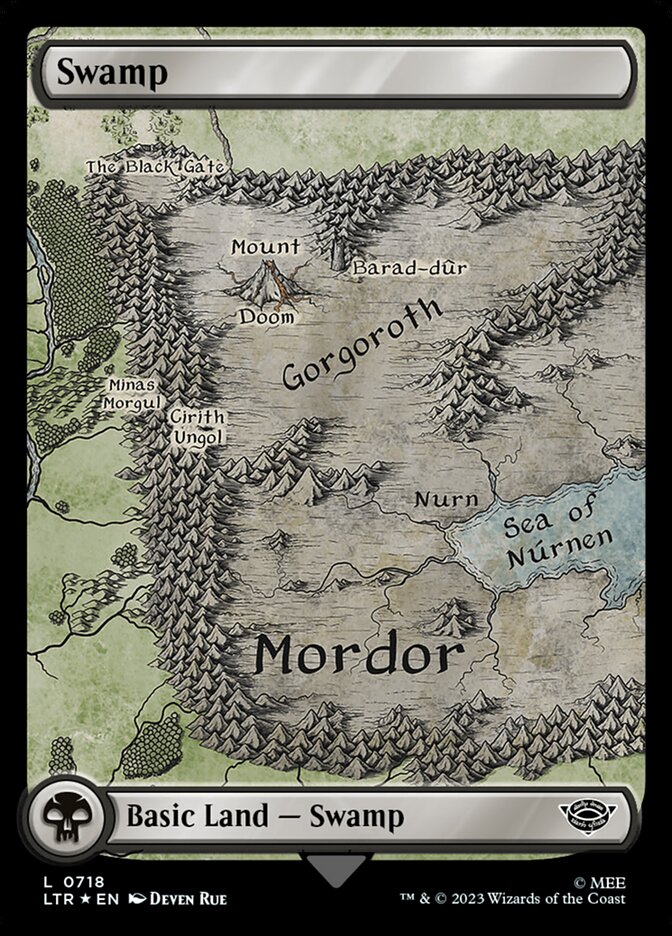 Swamp 718 (Universes Beyond: The Lord of the Rings: Tales of Middle-earth)  - Foil