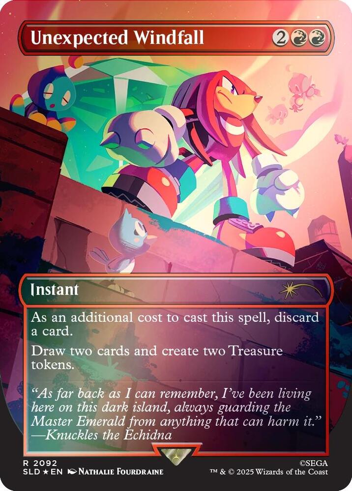 Unexpected Windfall 2092 Rainbow Foil 2092 (Secret Lair Drop Series)  - Foil