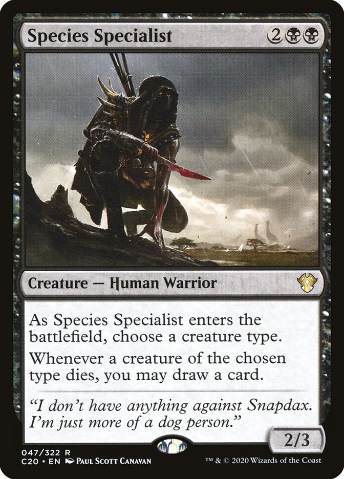 Species Specialist (Commander 2020) 