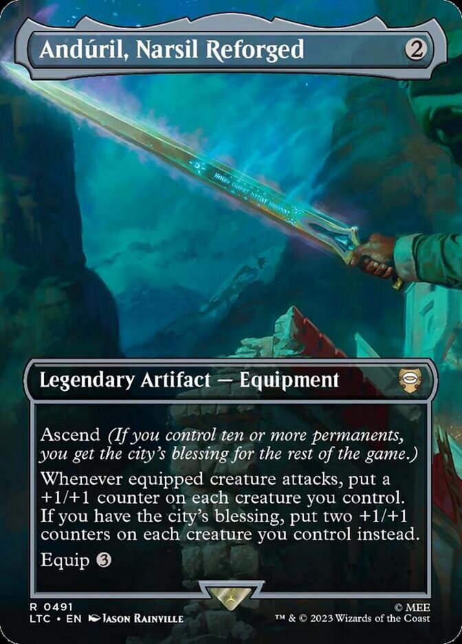 Andúril, Narsil Reforged (Commander: The Lord of the Rings: Tales of Middle-earth)  - Foil