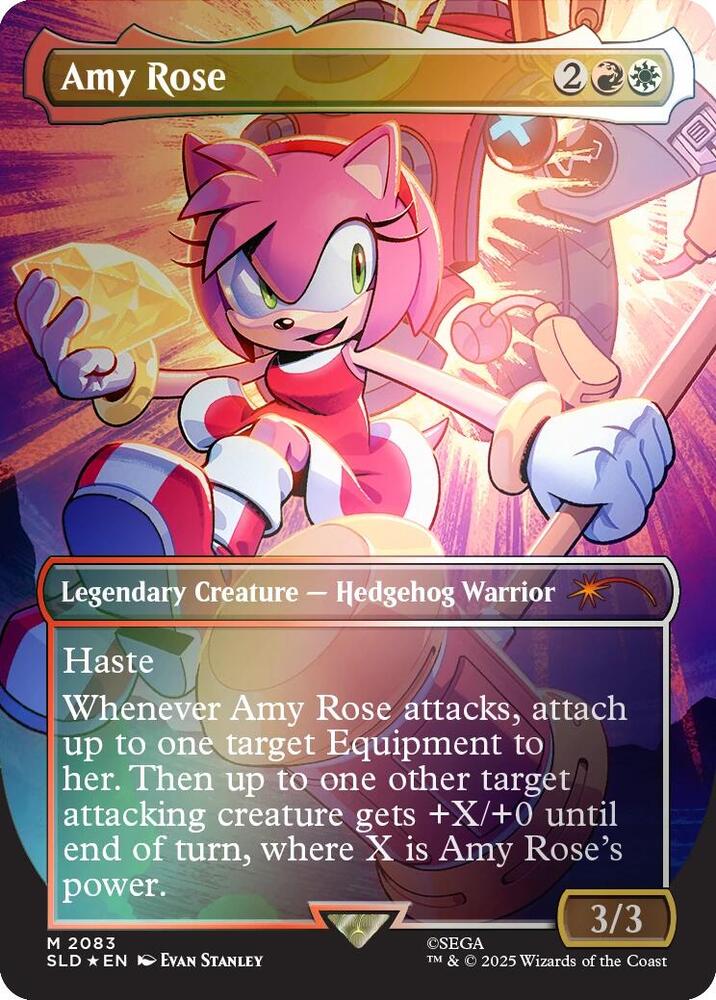 Amy Rose Rainbow Foil 2083 (Secret Lair Drop Series)  - Foil