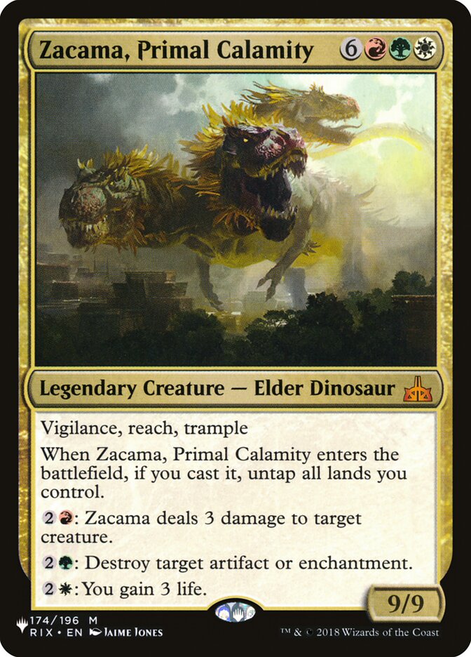 Zacama, Primal Calamity (The List Reprints) 