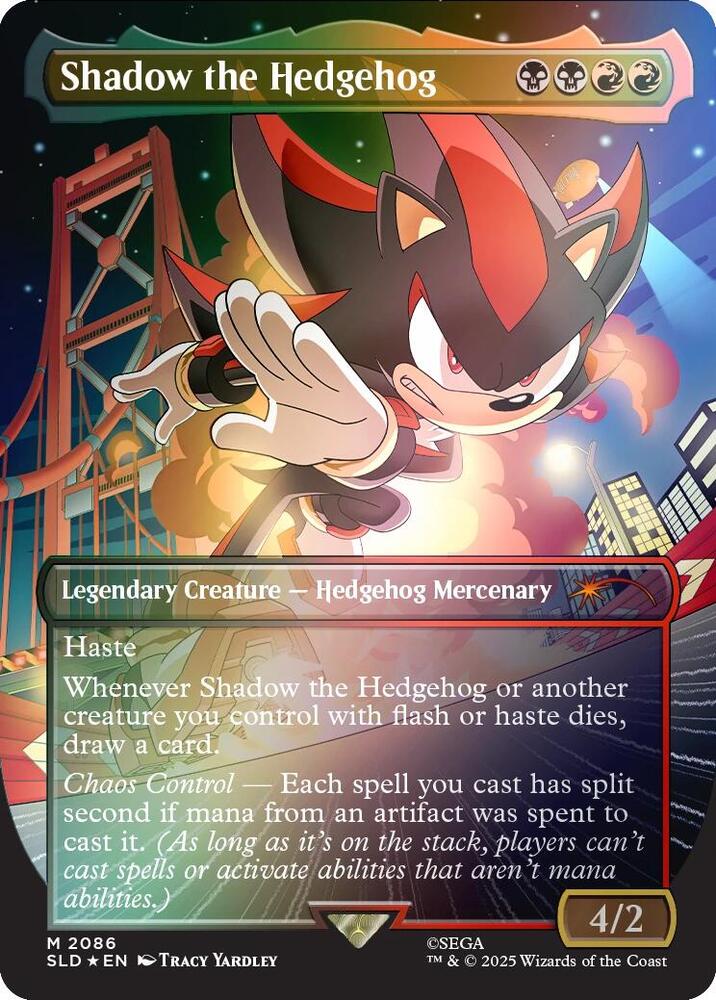 Shadow the Hedgehog Rainbow Foil 2086 (Secret Lair Drop Series)  - Foil