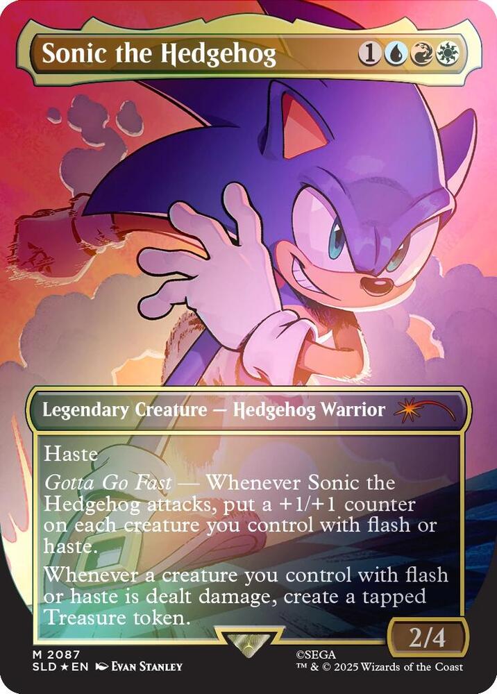 Sonic the Hedgehog Rainbow Foil 2087 (Secret Lair Drop Series)  - Foil