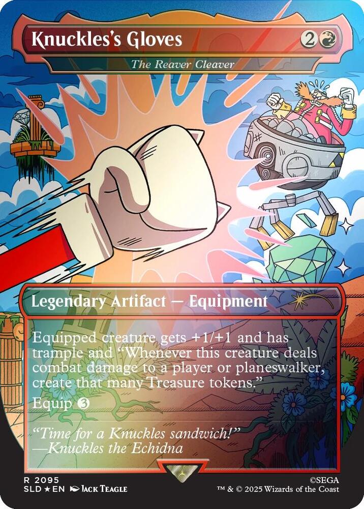 Knuckless Gloves The Reaver Cleaver Rainbow Foil 2095 (Secret Lair Drop Series)  - Foil