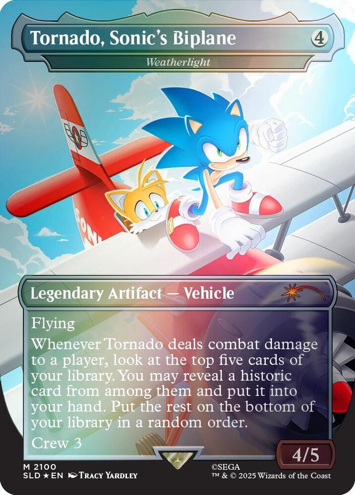 Tornado Sonics Biplane Weatherlight Rainbow Foil 2100 (Secret Lair Drop Series)  - Foil
