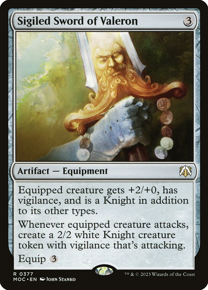 Sigiled Sword of Valeron 377/444 (Commander: March of the Machine) 