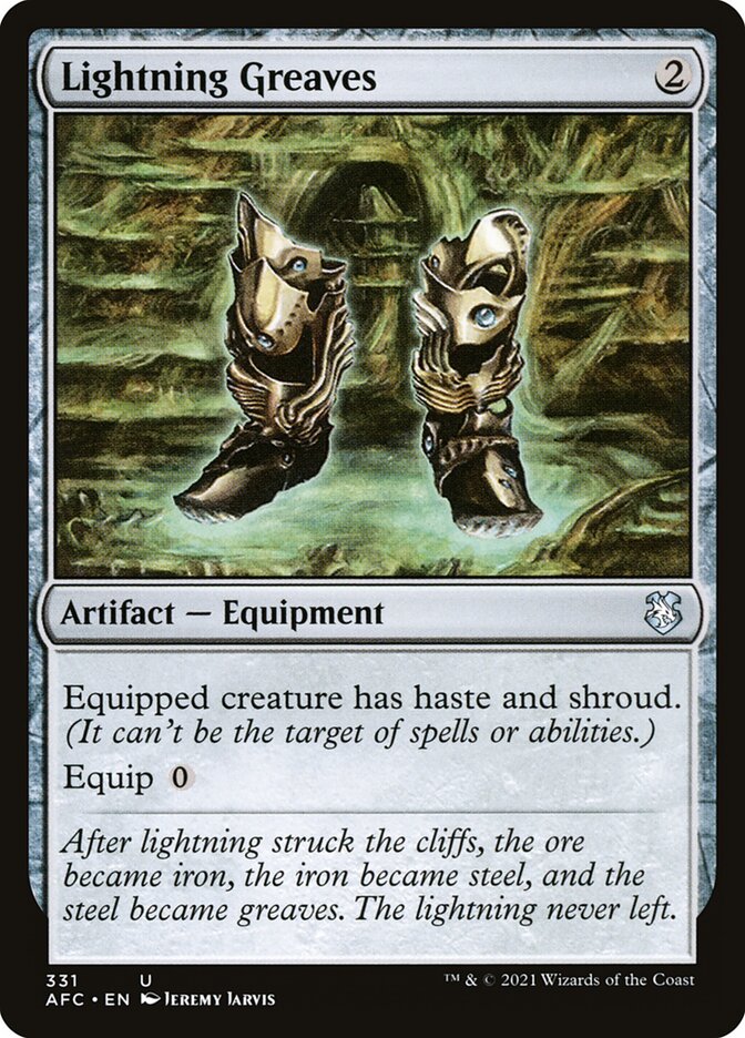 Lightning Greaves (Commander: Adventures in the Forgotten Realms) 