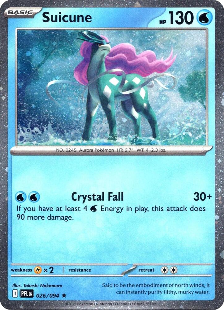 Suicune 026/094 (Miscellaneous Cards & Products)  - Cosmo Holofoil