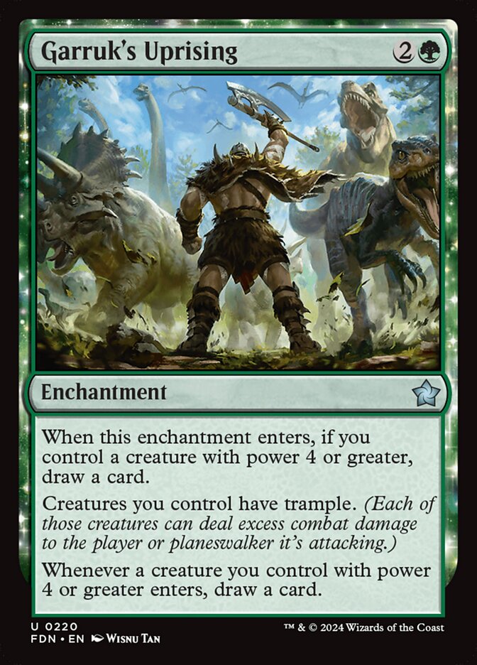 Garruk's Uprising (Foundations)  - Foil