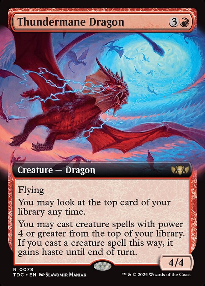 Thundermane Dragon (Commander: Tarkir: Dragonstorm) 