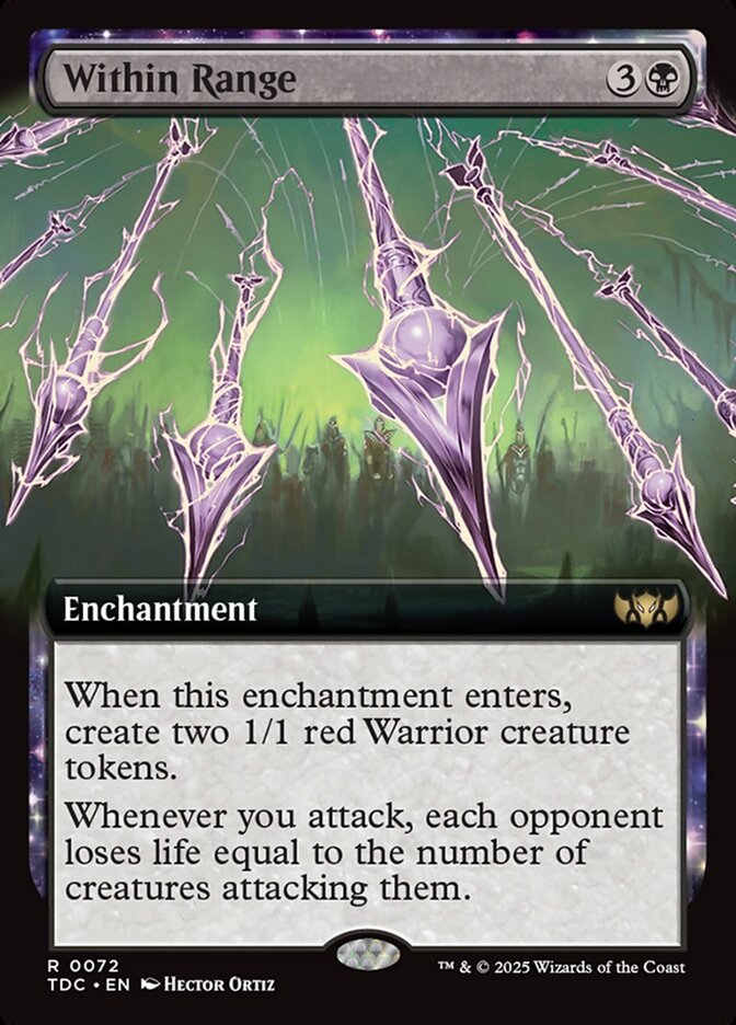 Within Range 72/413 (Commander: Tarkir: Dragonstorm)  - Extended Art